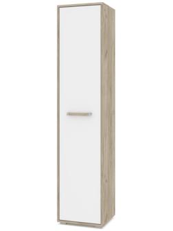 Шкаф – пенал «Флорида Ф11», 400×360×1830 мм, цвет дуб серый/белый