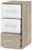Тумба напольная «Оливия О62», 350×470×720 мм, цвет дуб серый/белый