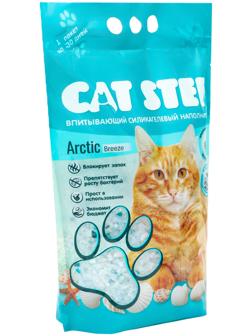 Наполнитель впитывающий силикагелевый Arctic Breeze, 3.8 л, CAT STEP