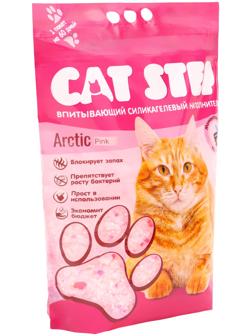 Наполнитель впитывающий силикагелевый Arctic Pink, 7.6 л, CAT STEP