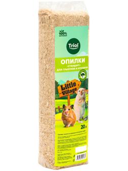 Опилки для грызунов и кроликов «Стандарт», 20 л, LITTLE VILLAGE-Triol