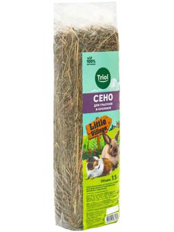 Сено луговое для грызунов и кроликов, 15 л, LITTLE VILLAGE-Triol