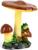 Садовая фигура из полистоуна «Гриб тройной с лягушкой», h=35 см
