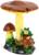 Садовая фигура из полистоуна «Гриб тройной с лягушкой», h=35 см
