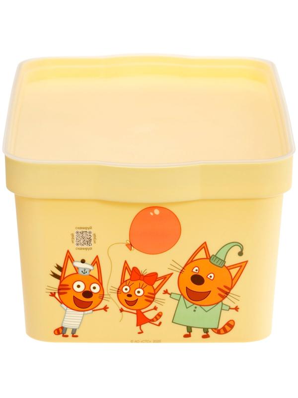 Ящик для хранения детский, с крышкой, 7.5 л, Три Кота