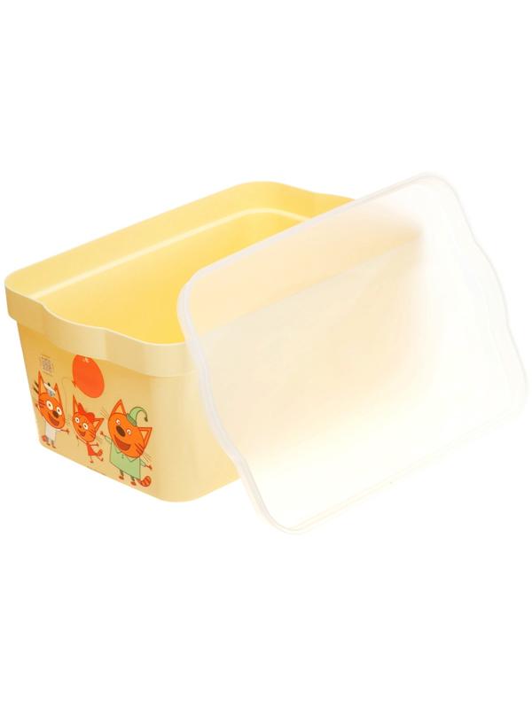 Ящик для хранения детский, с крышкой, 7.5 л, Три Кота