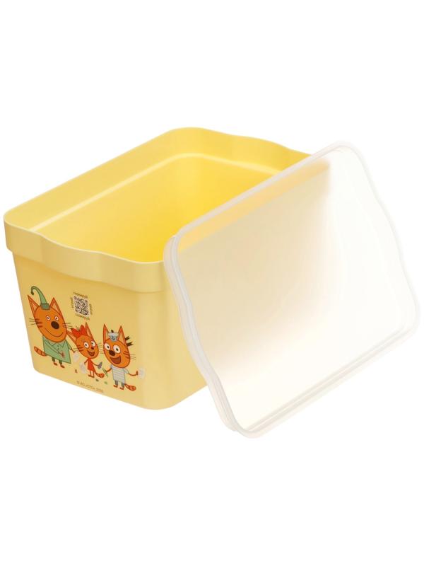 Ящик для хранения детский, с крышкой, 2.3 л, Три Кота