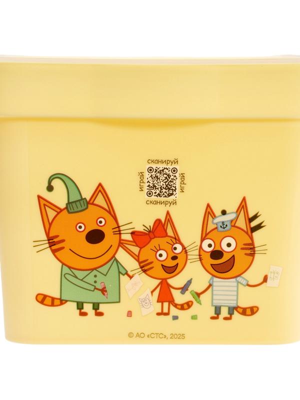 Ящик для хранения детский, с крышкой, 2.3 л, Три Кота