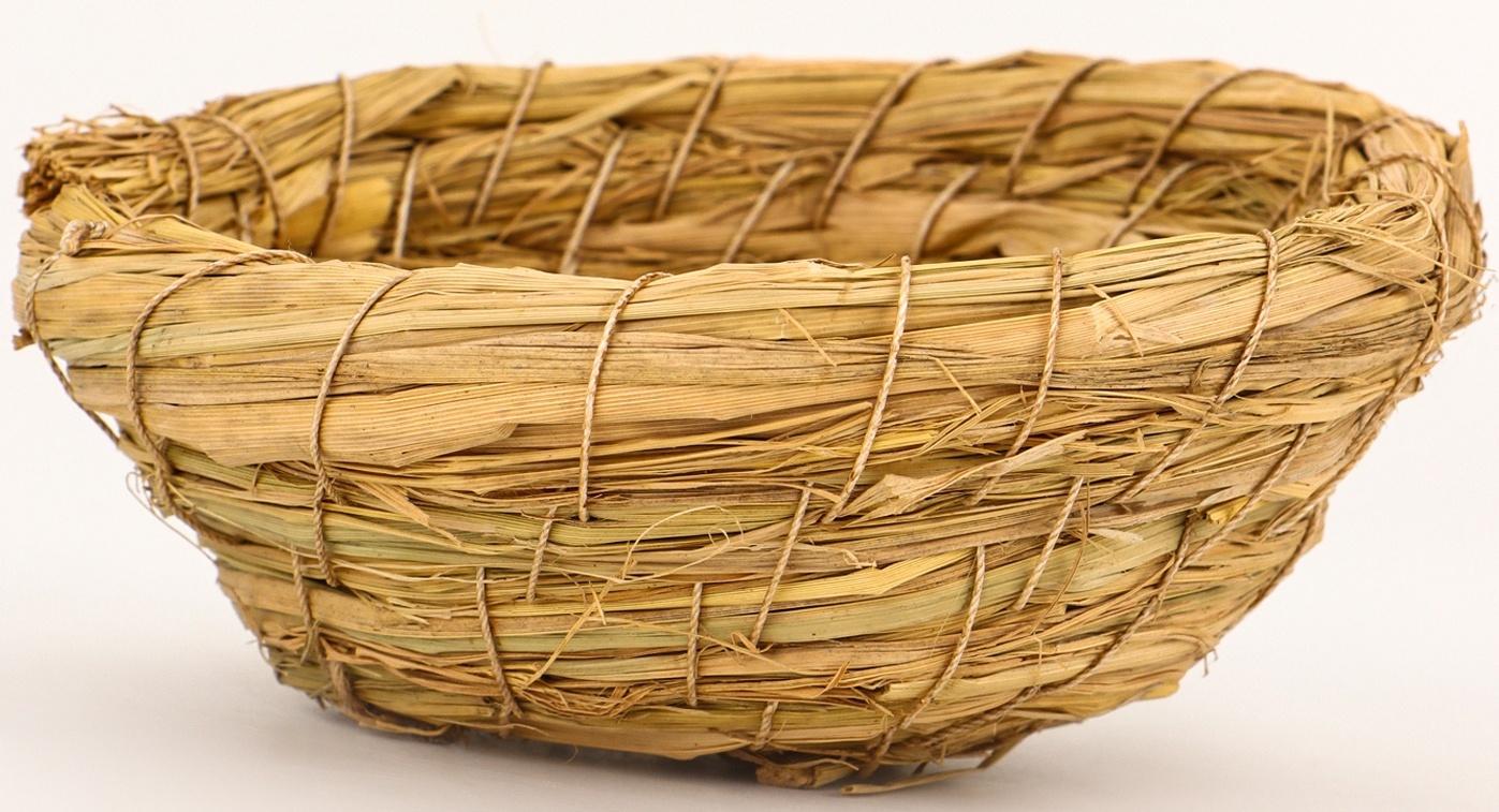 Гнездо для птиц плетёное из соломы, 13.5×5 см