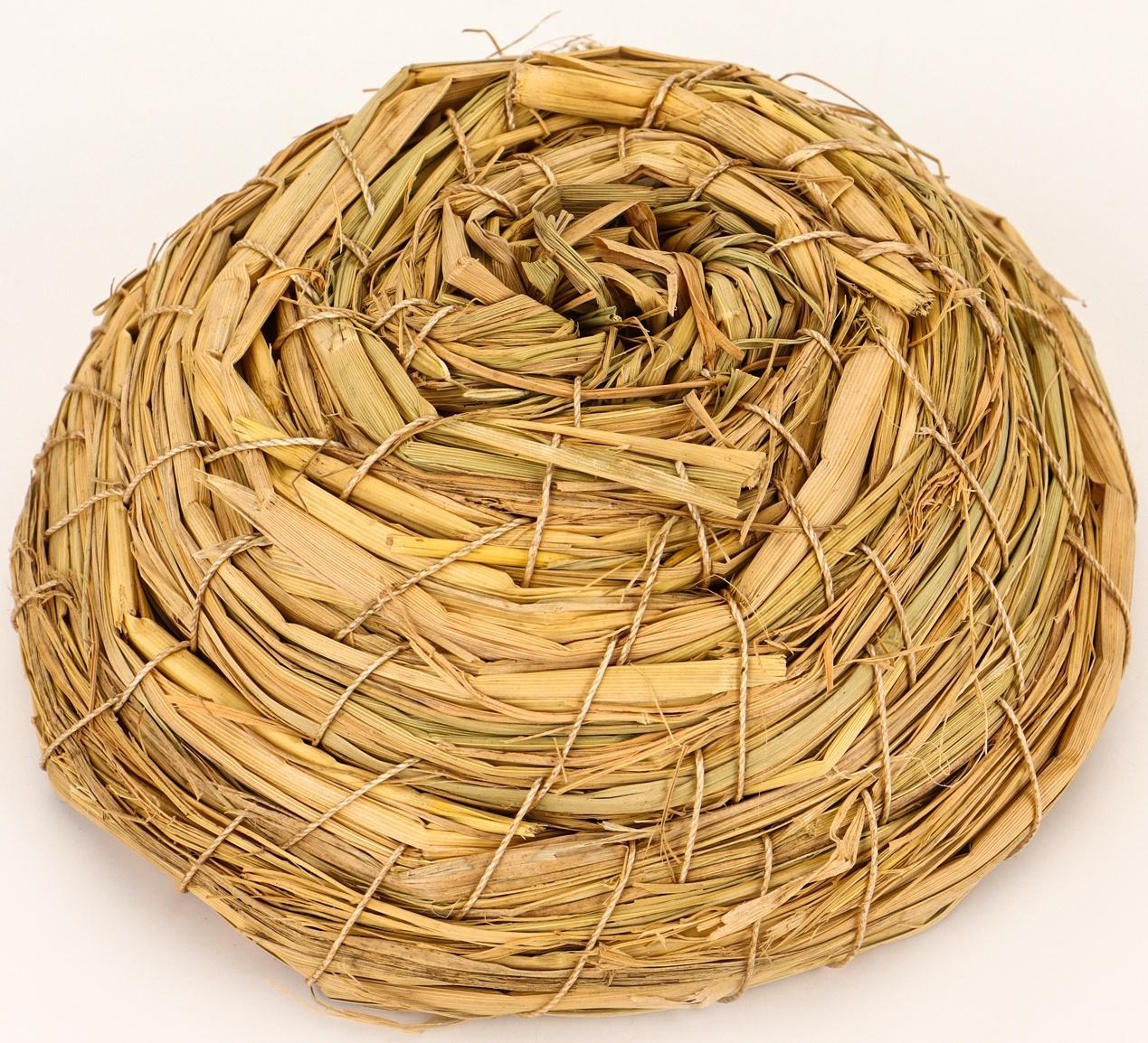 Гнездо для птиц плетёное из соломы, 13.5×5 см