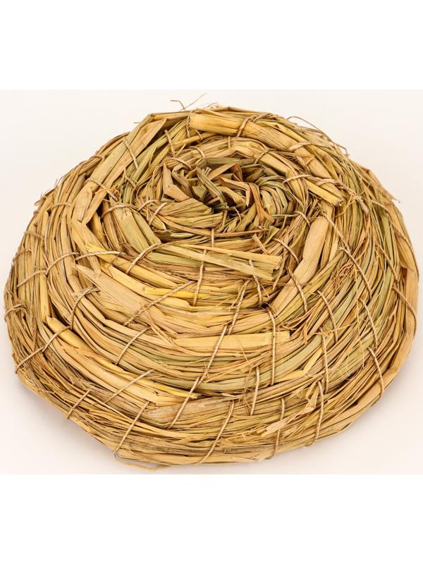 Гнездо для птиц плетёное из соломы, 13.5×5 см