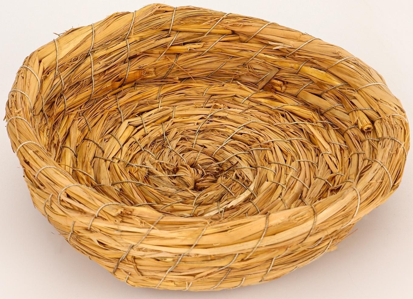 Гнездо для птиц плетёное из соломы, 20.5×4 см