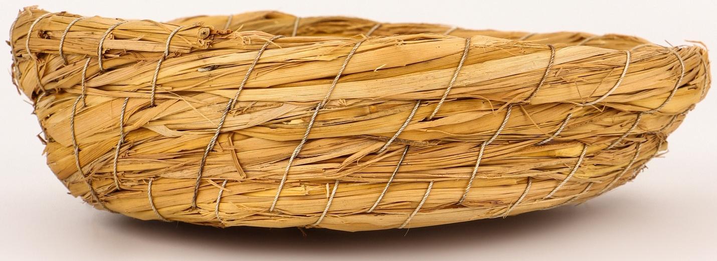 Гнездо для птиц плетёное из соломы, 20.5×4 см