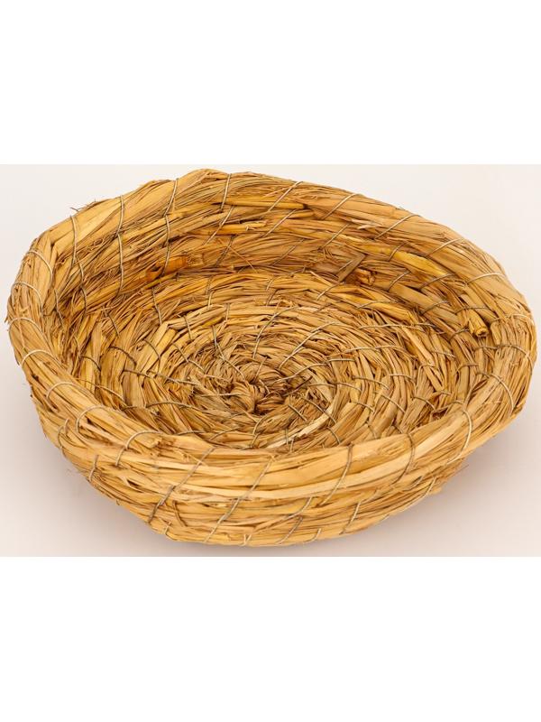 Гнездо для птиц плетёное из соломы, 20.5×4 см