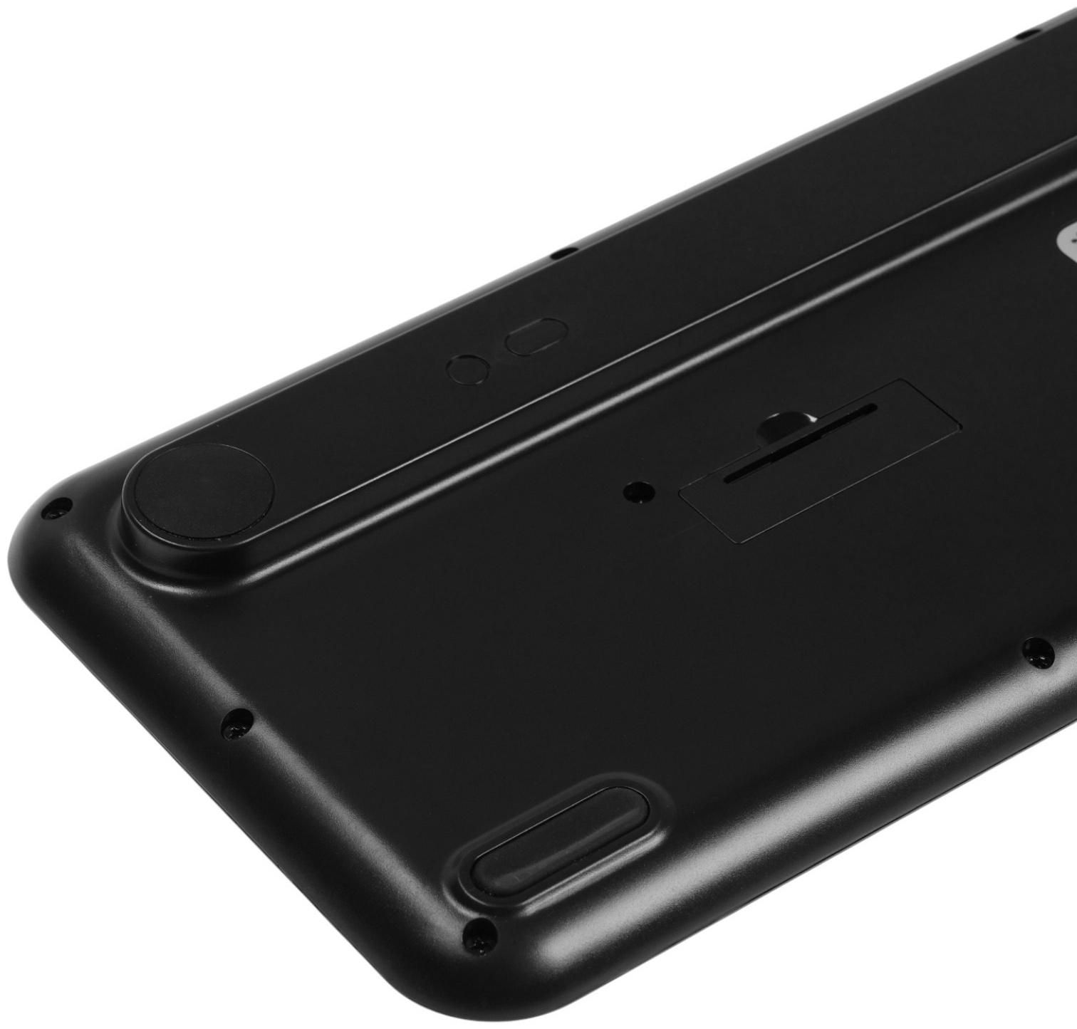 Комплект клавиатура и мышь Smartbuy SBC-666395AG-KP, беспроводной, USB, 1хАА, чёрно-розовый