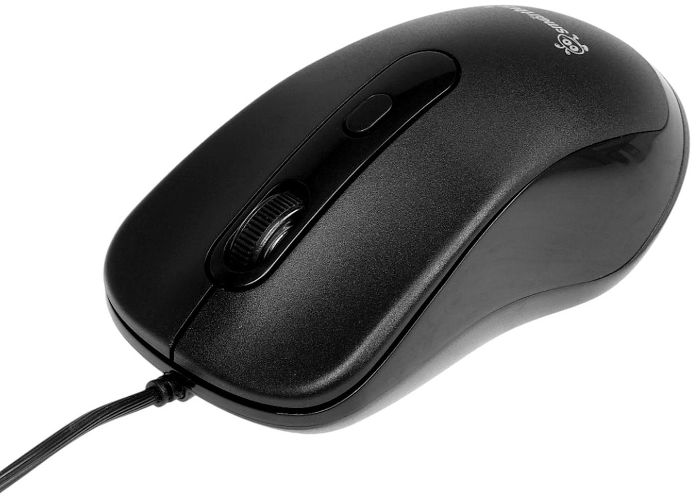 Комплект клавиатура и мышь Smartbuy ONE SBC-114282-K, проводной, мембранная, 2400 dpi, чёрный