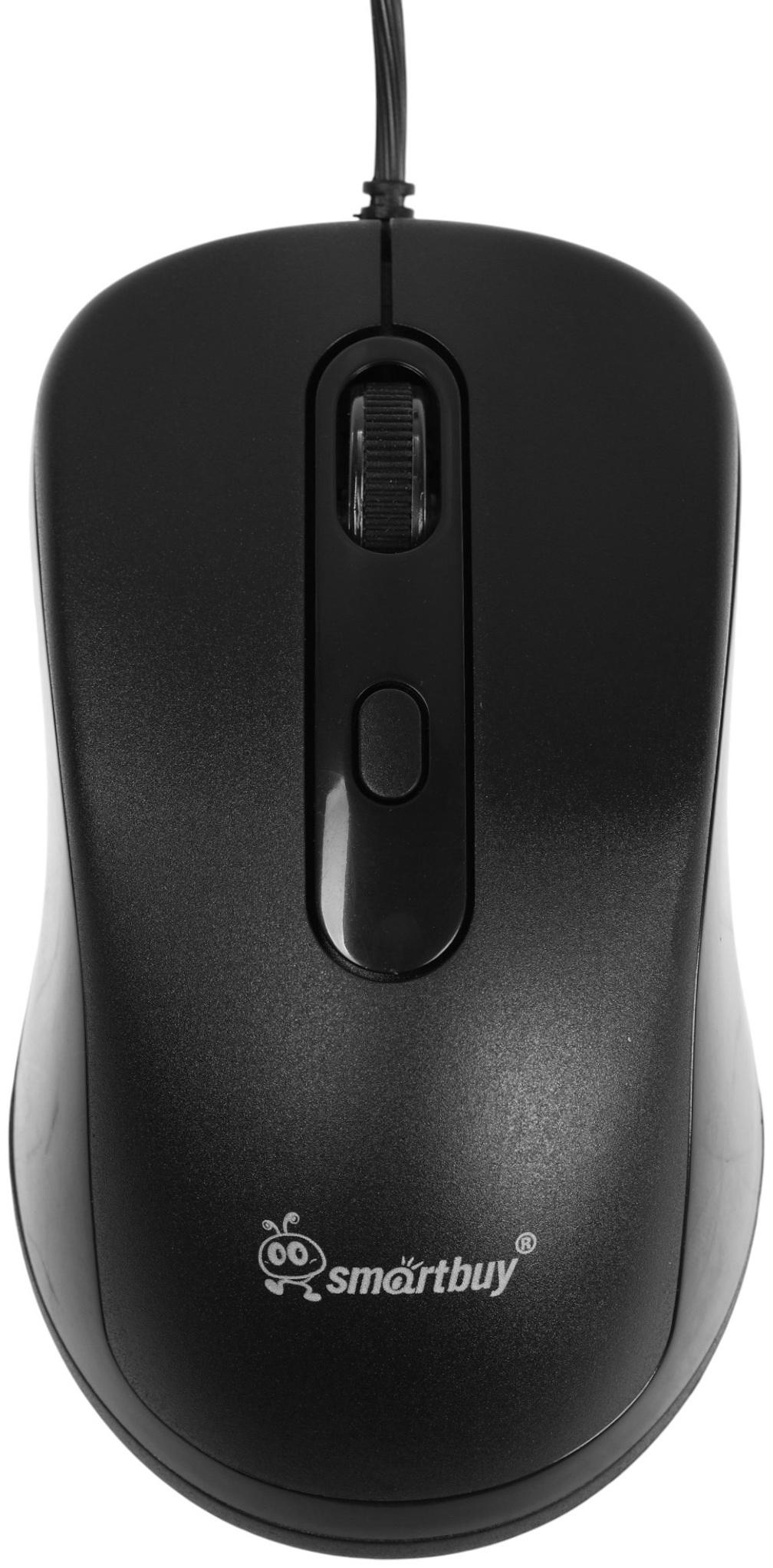 Комплект клавиатура и мышь Smartbuy ONE SBC-114282-K, проводной, мембранная, 2400 dpi, чёрный