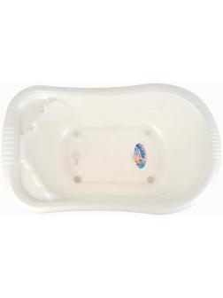 Ванночка для купания, детская со сливным клапаном 50 л, бела