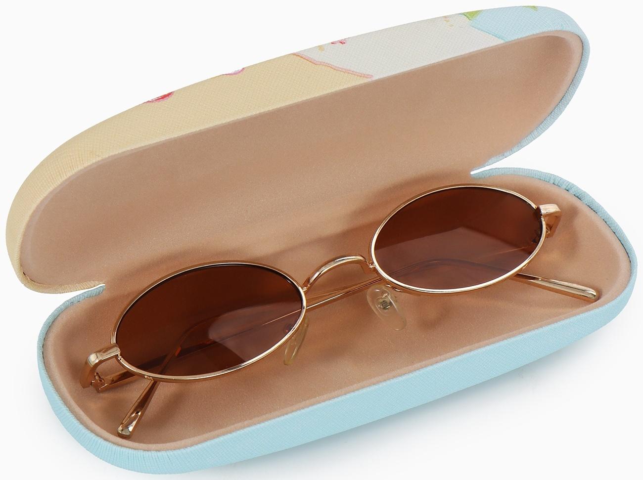 Футляр для очков на хлопушке, с рисунком, размер 16×4×6 см, МИКС