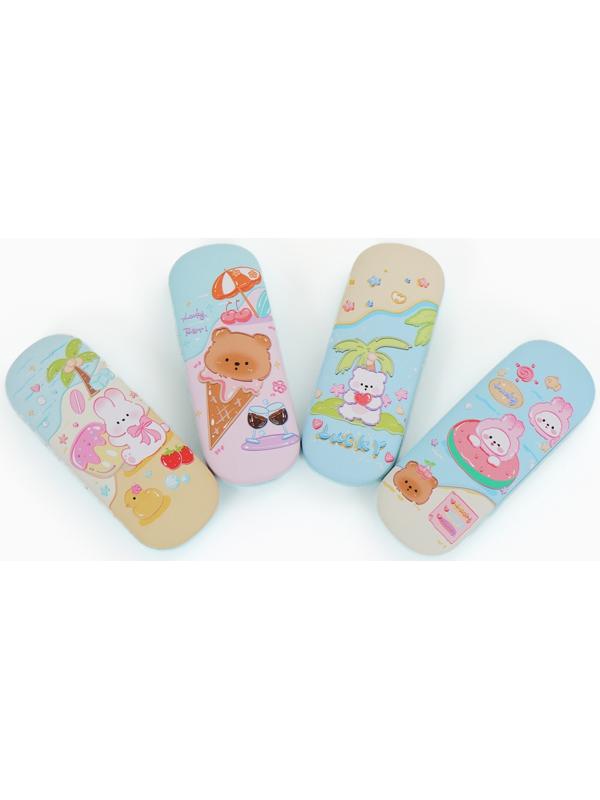 Футляр для очков на хлопушке, с рисунком, размер 16×4×6 см, МИКС