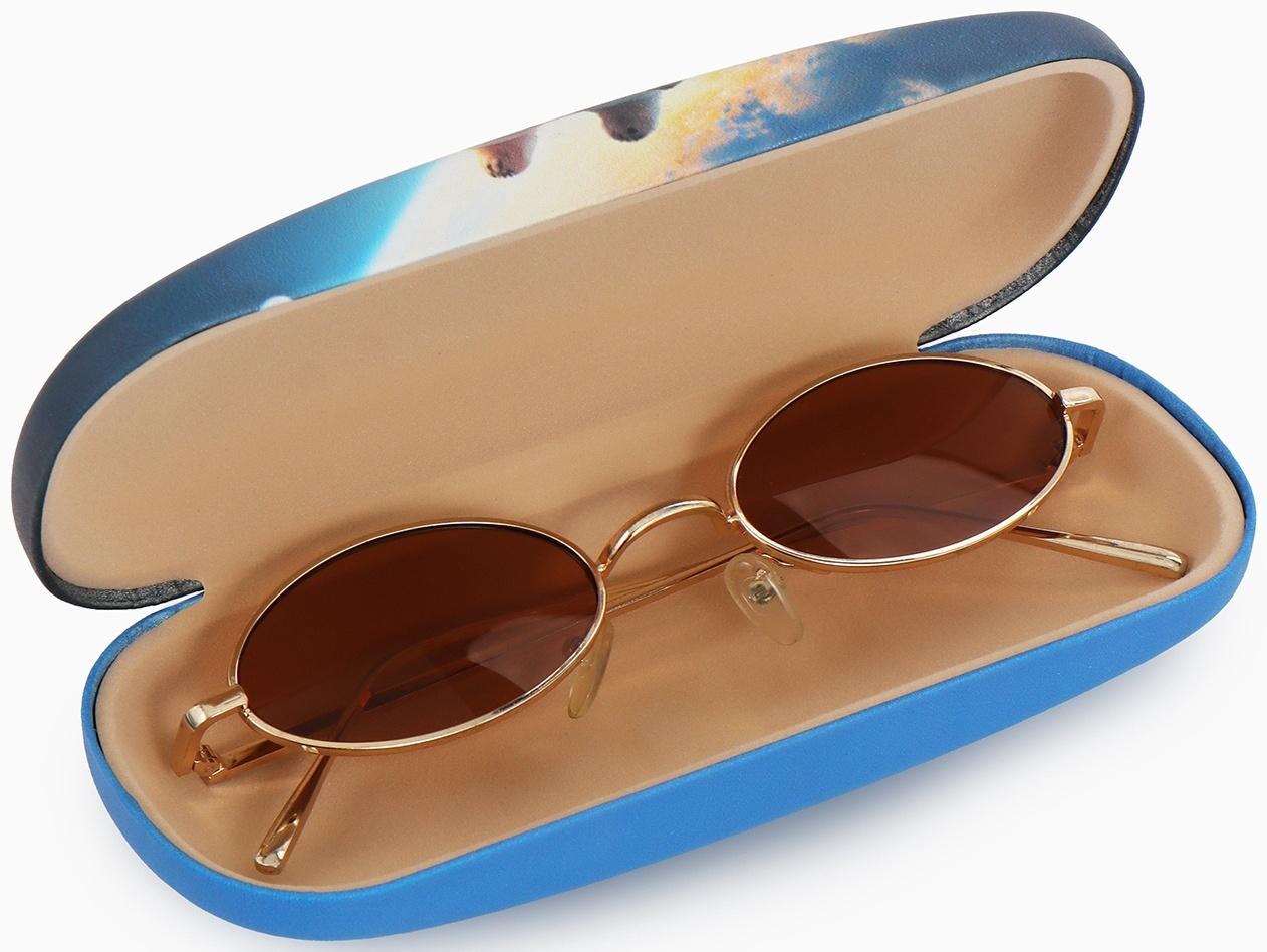 Футляр для очков на хлопушке, с рисунком, размер 16×4×6 см, МИКС