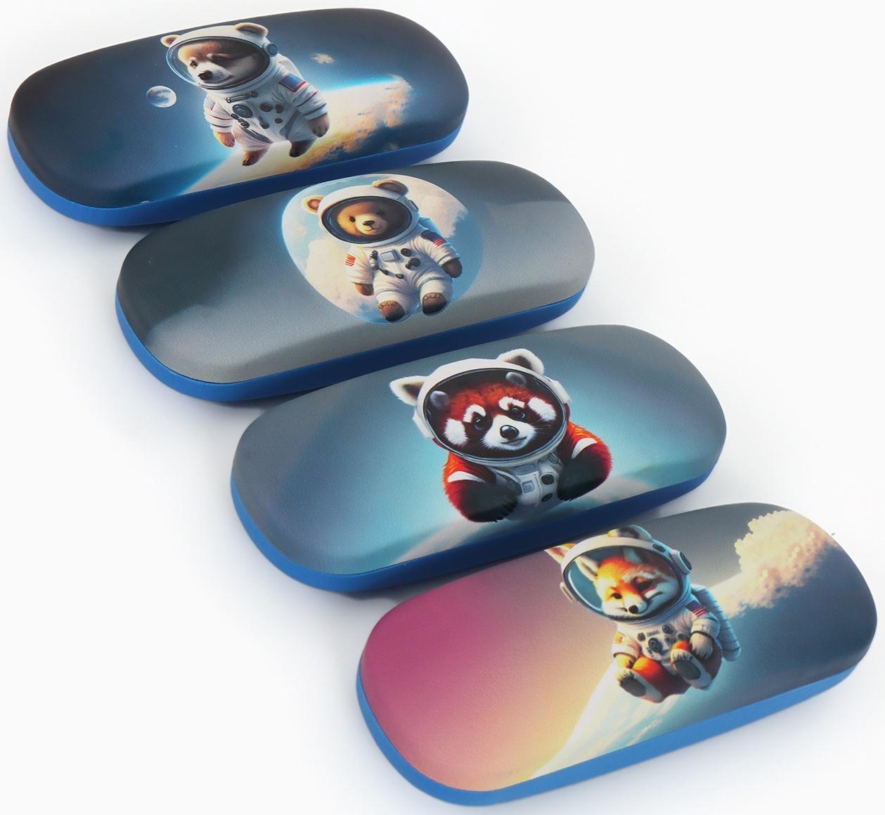 Футляр для очков на хлопушке, с рисунком, размер 16×4×6 см, МИКС