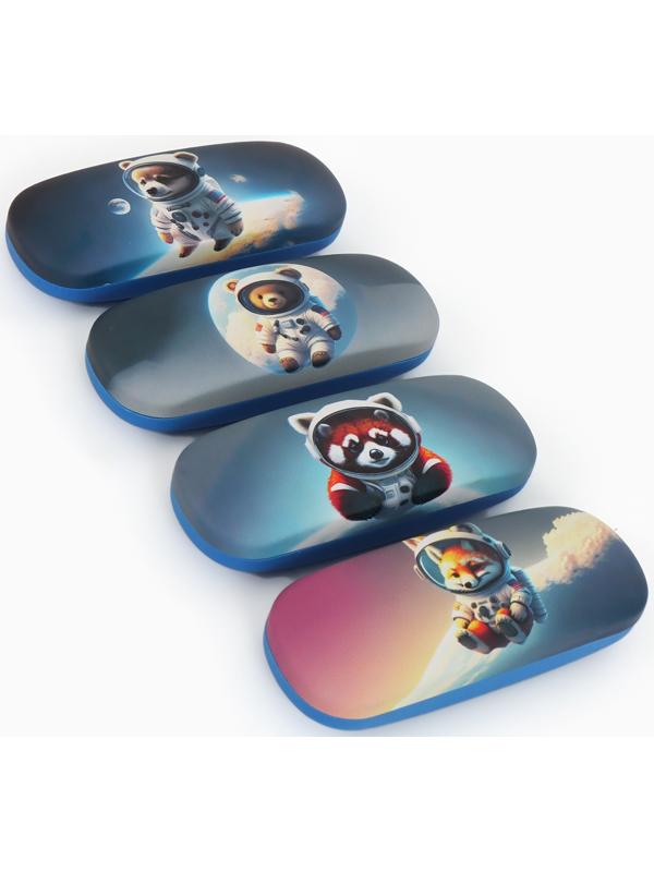 Футляр для очков на хлопушке, с рисунком, размер 16×4×6 см, МИКС