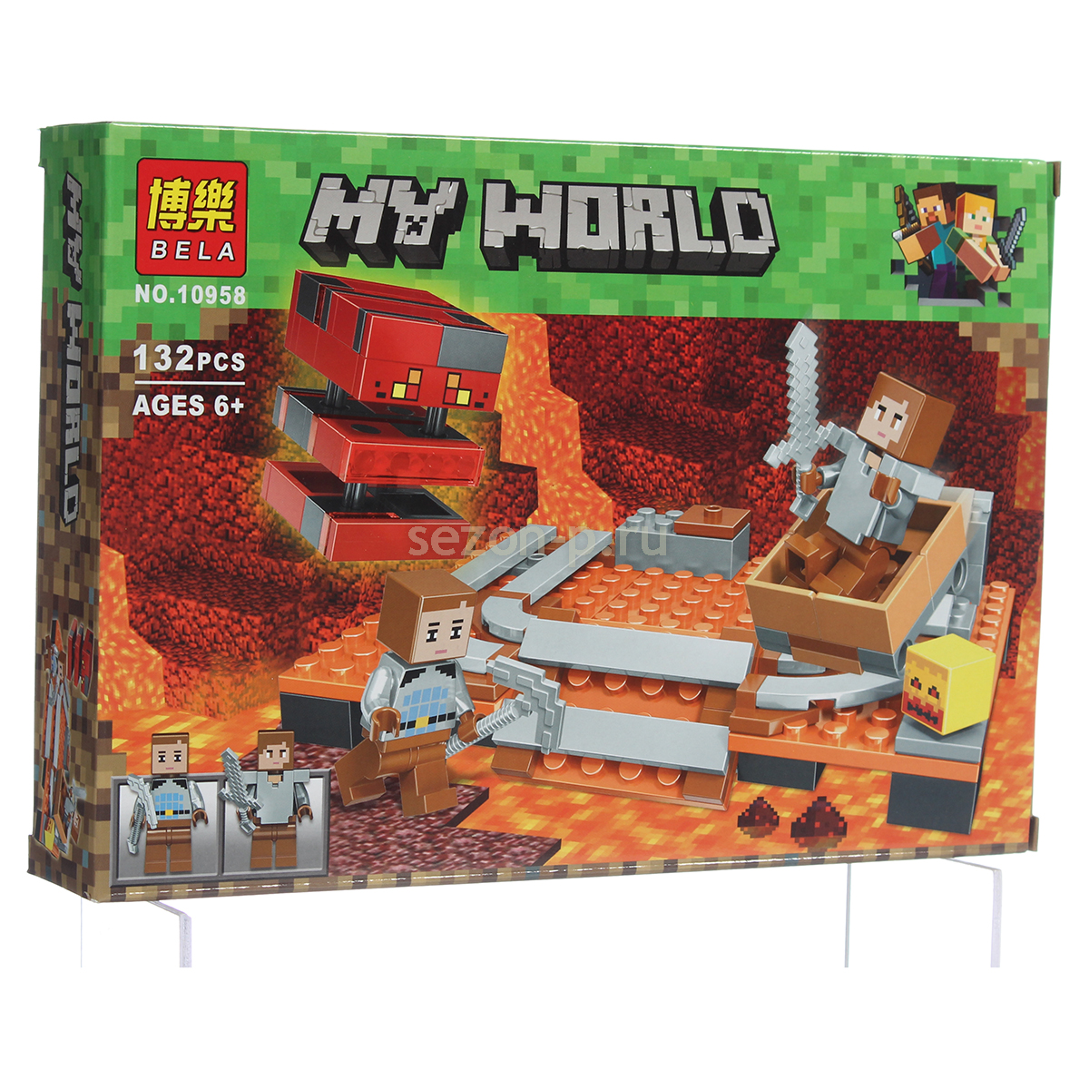 Конструктор Bl Minecraft «Большой Лавовый куб» 10958 / 132 деталей