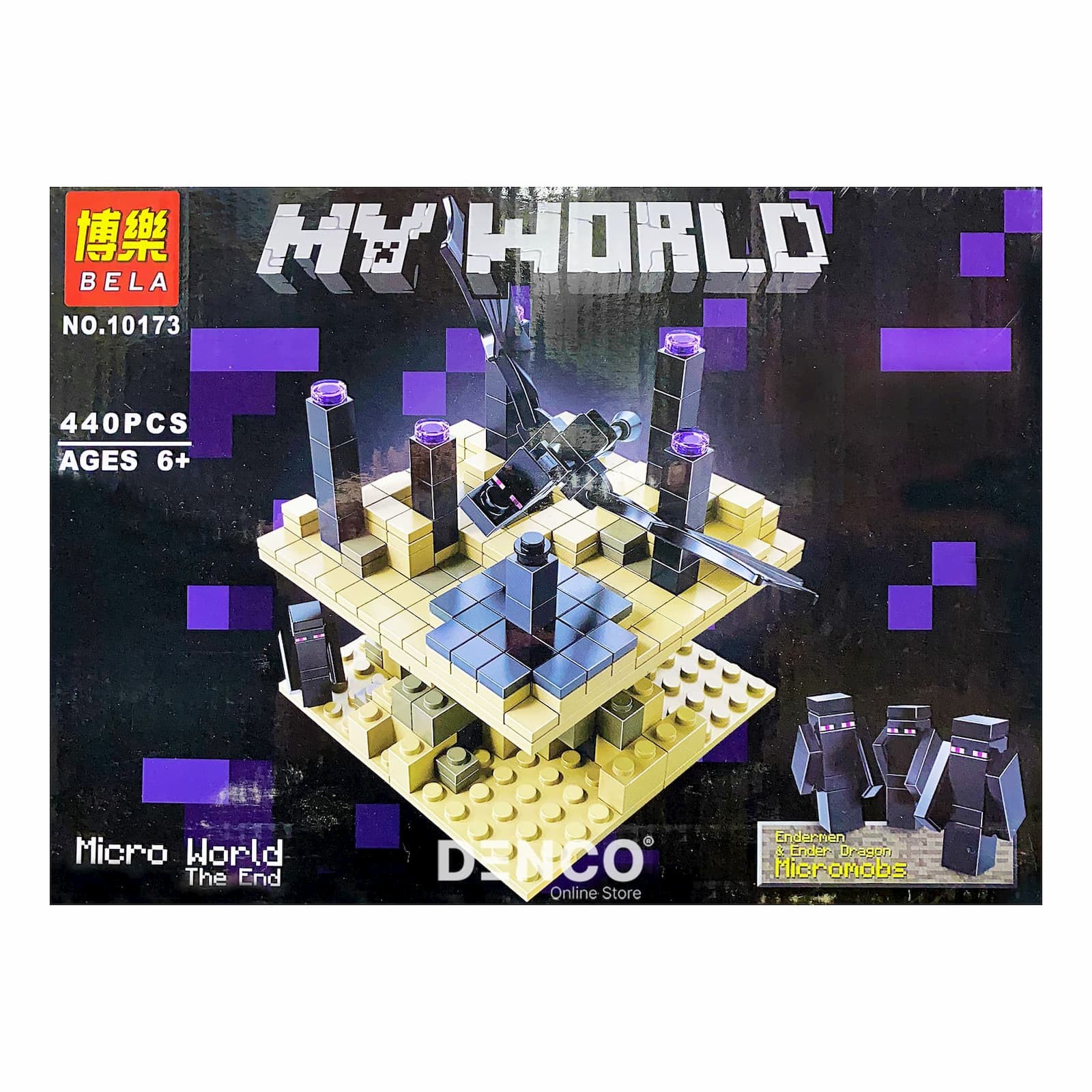 Конструктор Bl Minecraft «Микромир: Край» 10173 (21107), 440 деталей