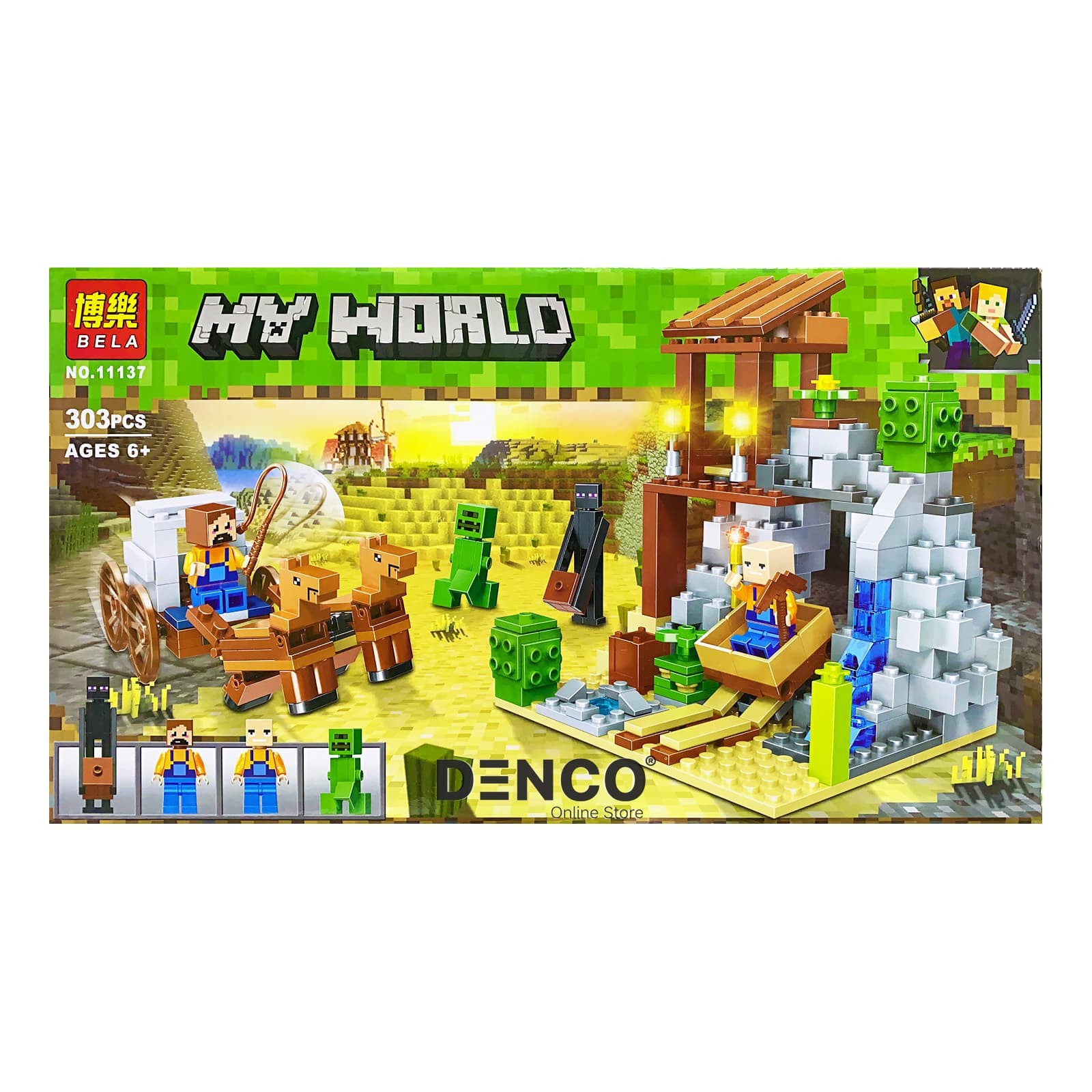 Конструктор My World «Шахта Алекса» 11137 Minecraft / 303 деталей