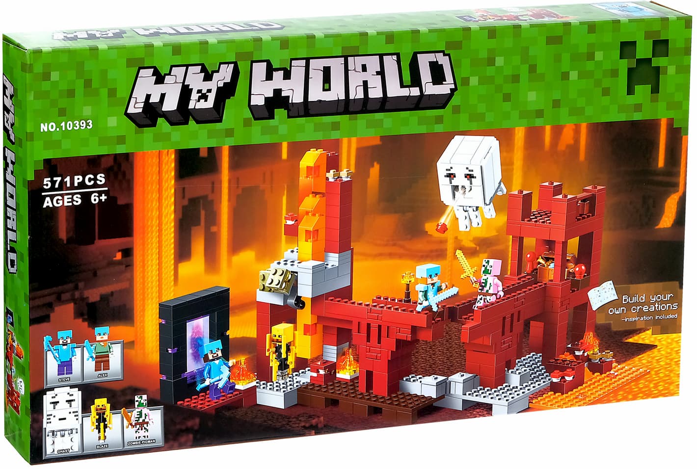 Конструктор «Крепость Нижнего мира» 10393 (Minecraft 21122) / 571 деталь