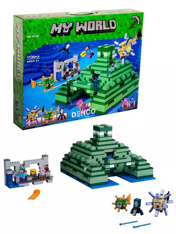 Конструктор Bl «Подводная крепость» 10734 (Minecraft 21136), 1134 детали