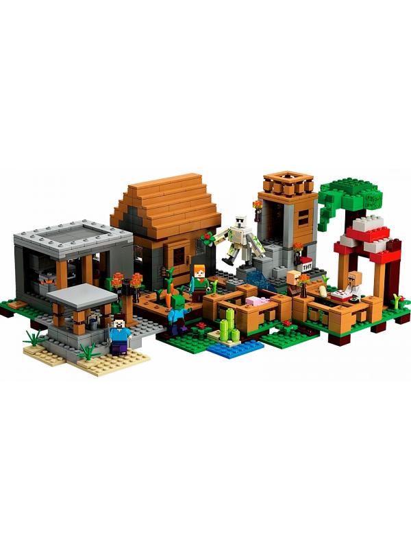 Конструктор PRCK Minecraft «Деревня» 63021 / 1106 деталей