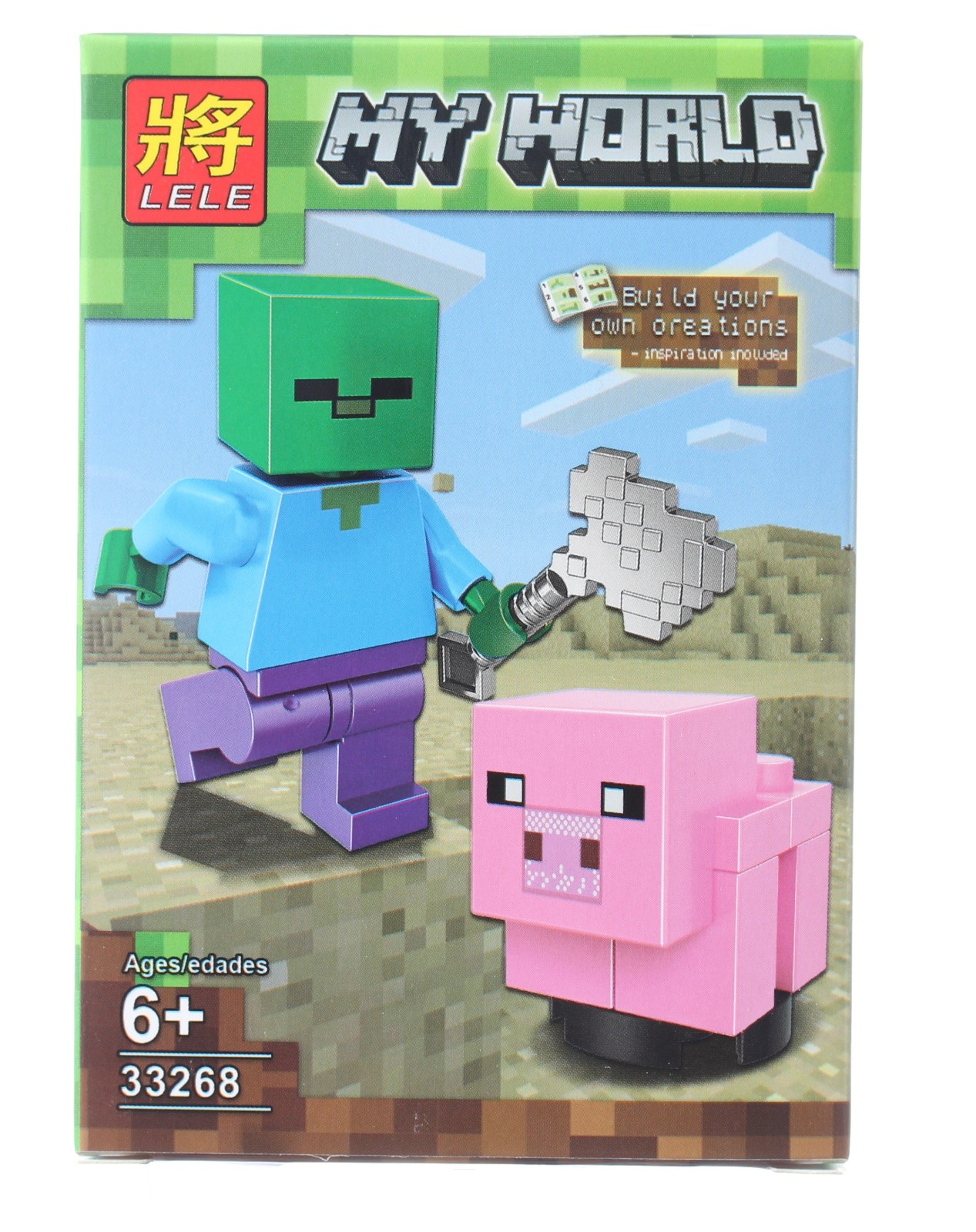 Минифигурки Ll «Герои Майнкрафт с животными 2 в 1» 33268 (Minecraft)