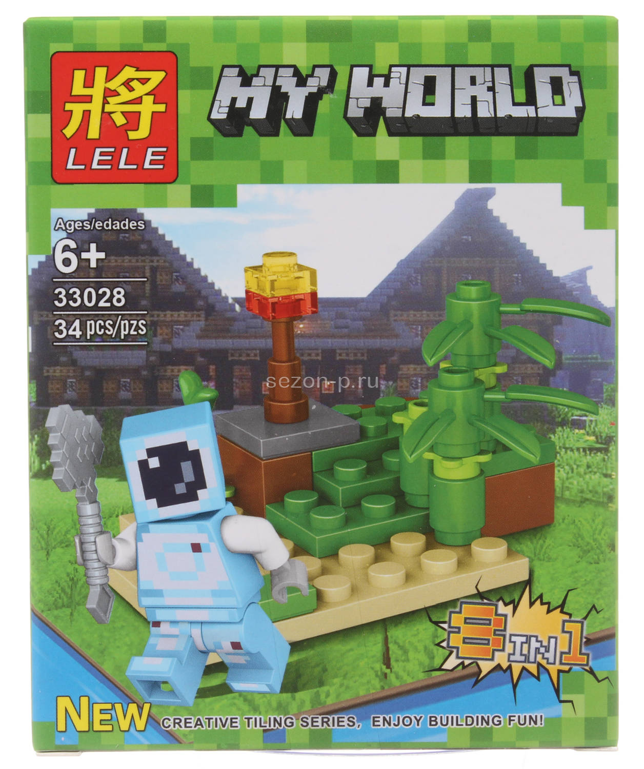 Суперпак минифигурок Minecraft «Новые герои» 33028 (Совместимый с ЛЕГО), 235 деталей