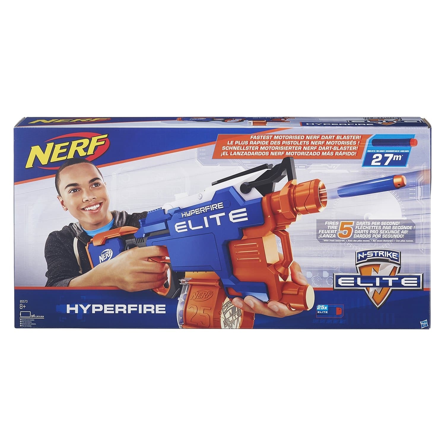 Игрушечный Бластер НЕРФ Элит «Хайперфайр» (NERF Elite Hyperfire)  B5573EU4