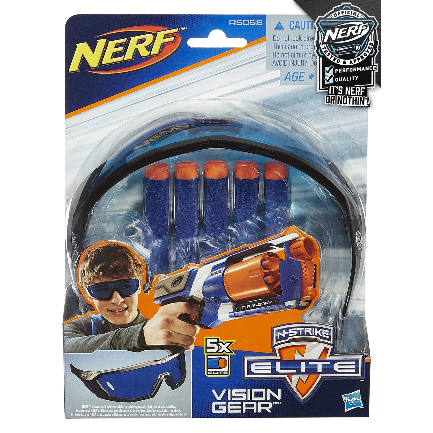 NERF Elite Очки агента + 5 стрел A5068 Hasbro