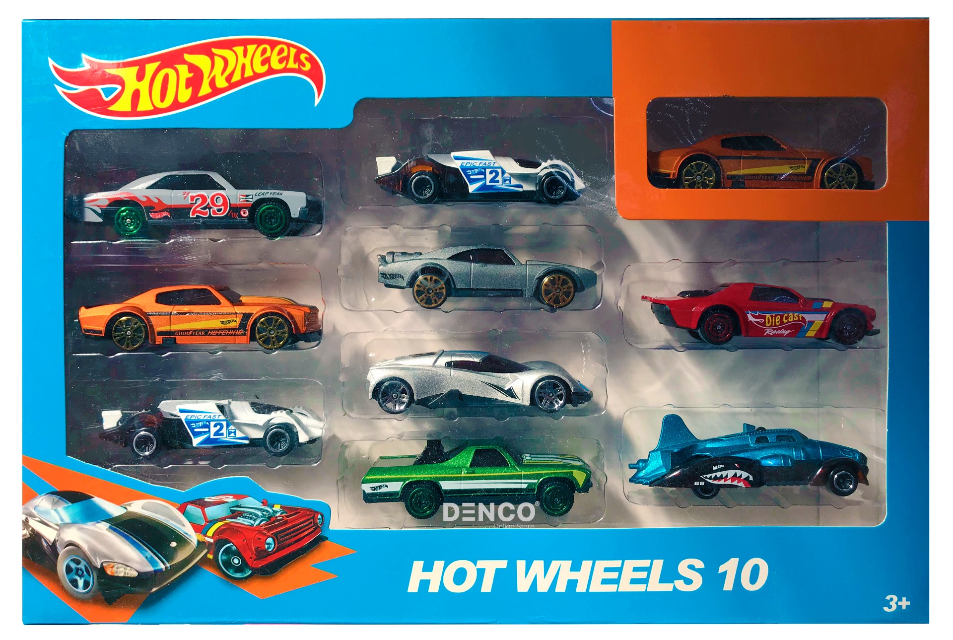 Набор Hot Wheels из 10 машинок 7 см. «Сервис Парк» 324