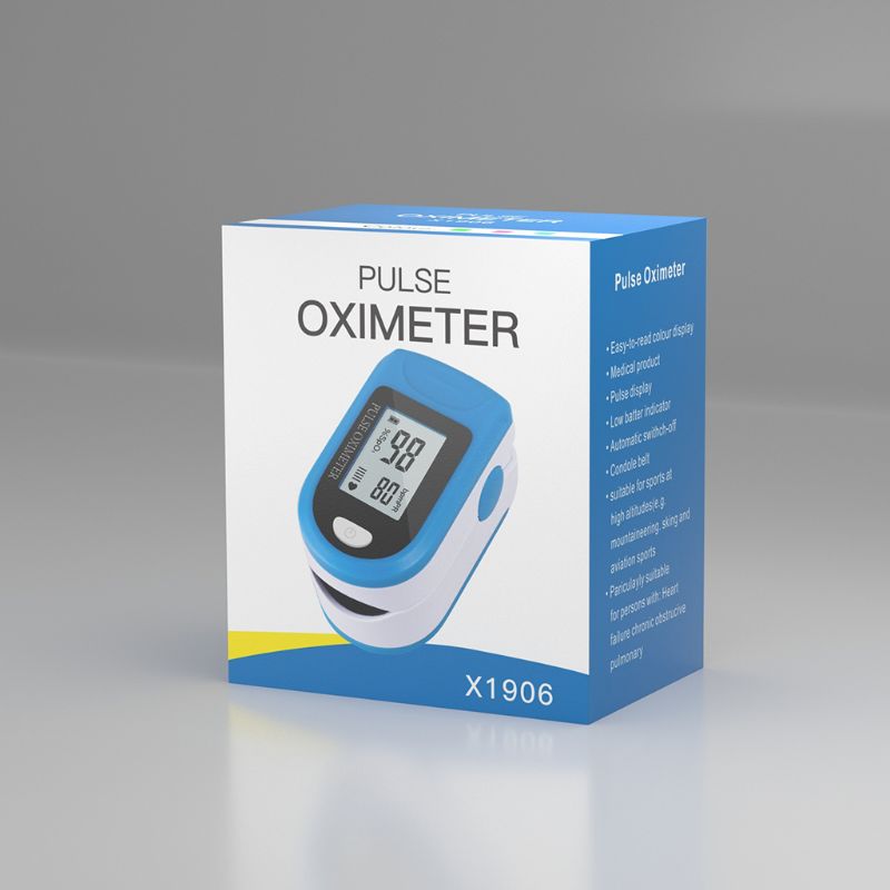 Пульсоксиметр Pulse Oximeter X1906 Пальцевой оксиметр измеритель насыщения крови