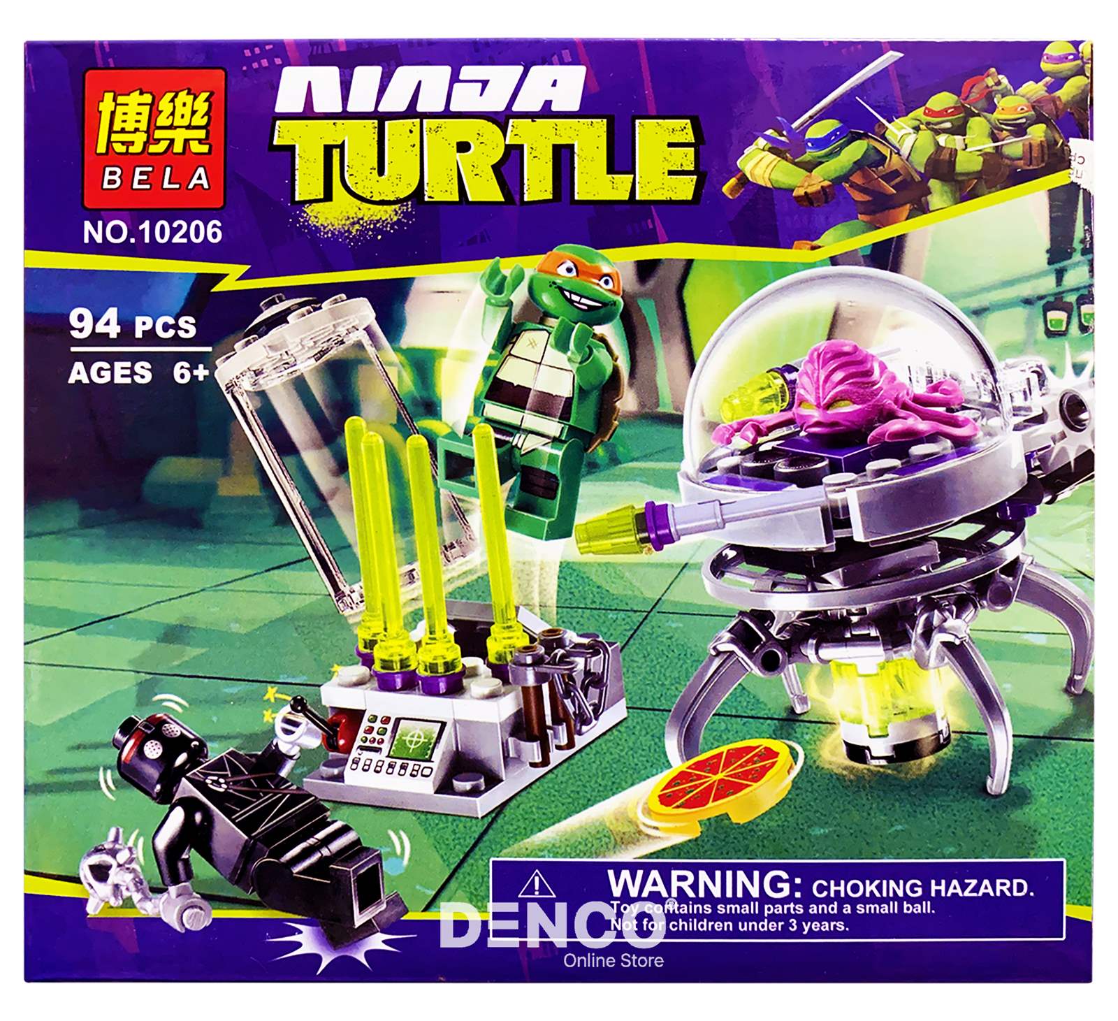 Конструктор Bl «Побег из лаборатории Крэнга» 10206 (Ninja Turtle 79100) 94 детали