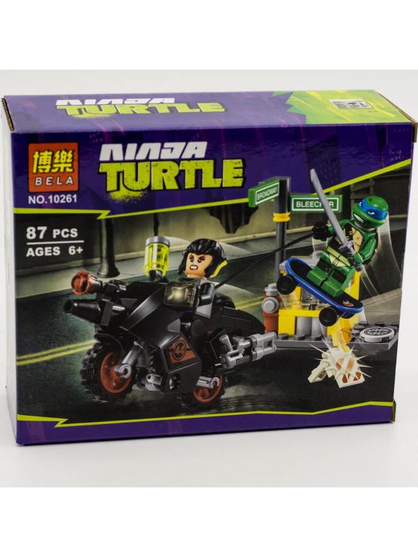 Конструктор Bl «Побег Караи на мотоцикле» 10261 (Ninja Turtle 79118) 87 деталей