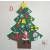 Рождественская ёлка из фетра с украшениями на стену «D» / 100 см.
