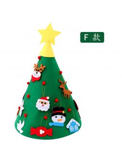 Рождественская ёлка из фетра с украшениями «F» / 100 см.