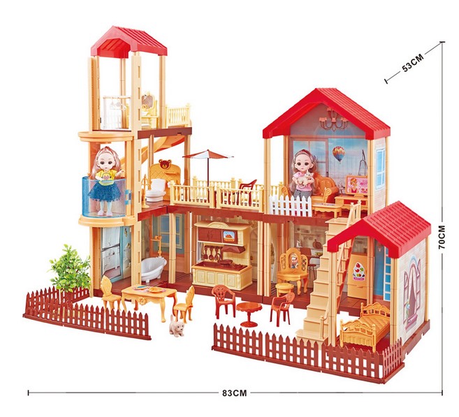Кукольный домик «Мечта» с мебелью / 201 деталь