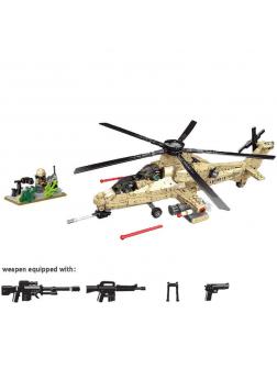 Конструктор XINGBAO «Военный вертолет» XB-06025 / 749 деталей