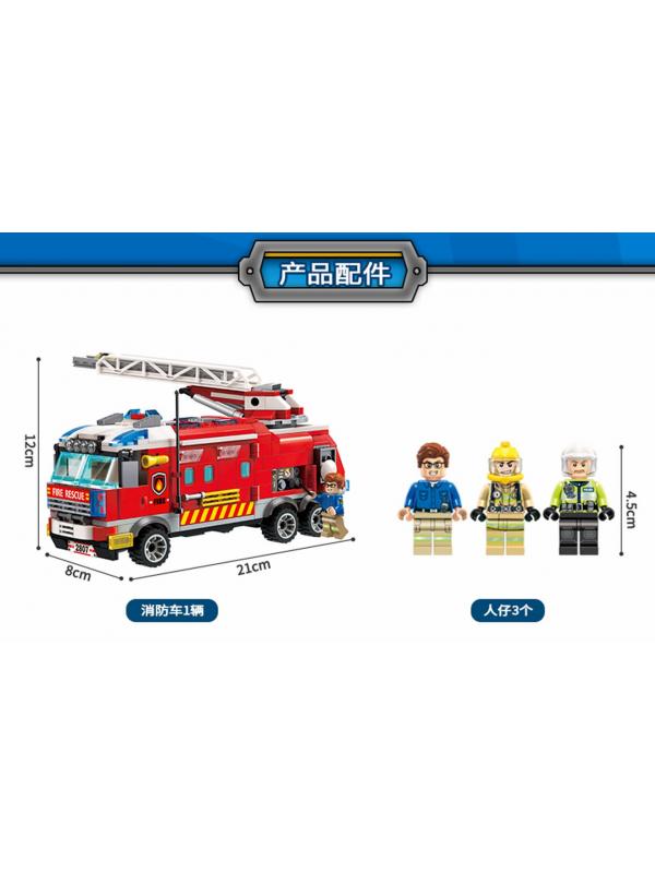 Конструктор Qman «Пожарная команда» 2807 / 366 деталей
