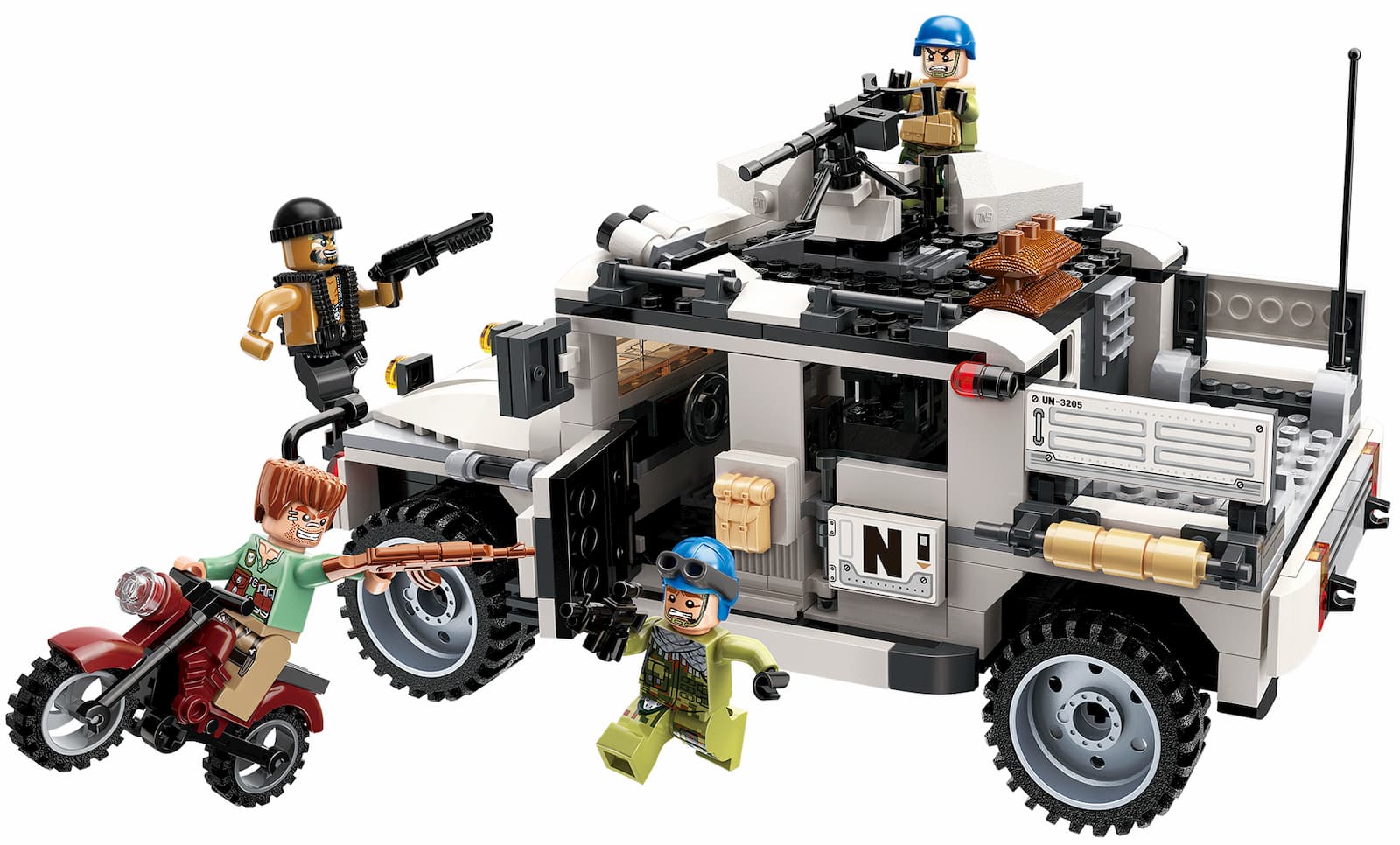 Конструктор Qman «Контратака на Hummer» 3205 Thunder Mission / 452 детали