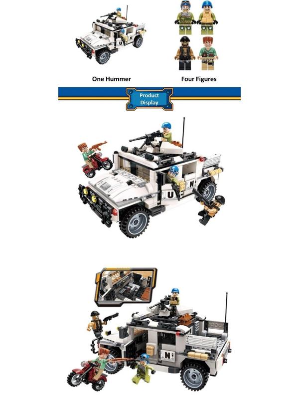 Конструктор Qman «Контратака на Hummer» 3205 Thunder Mission / 452 детали