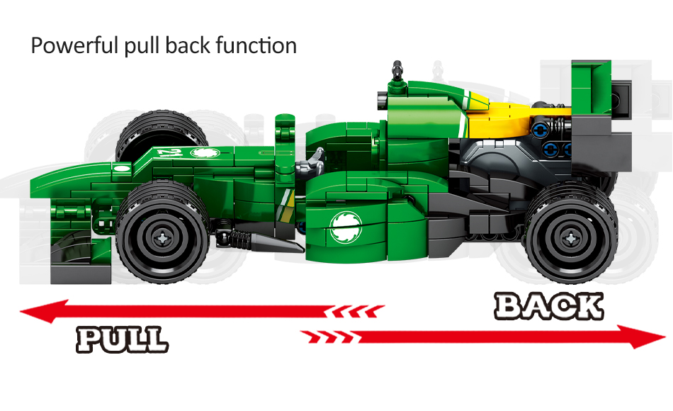 Конструктор Sembo Block «Гоночный болид Формулы 1: команда Renault» 701354 / 337 деталей