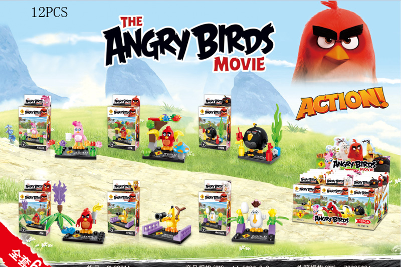 Набор конструкторов SL8931А Angry Birds / 6 шт.